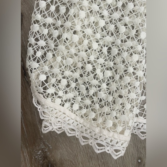 Jonathan Simkhai White Window Pane Lace Bandeau Midi Dress Bridal Wedding - Picture 15 of 16